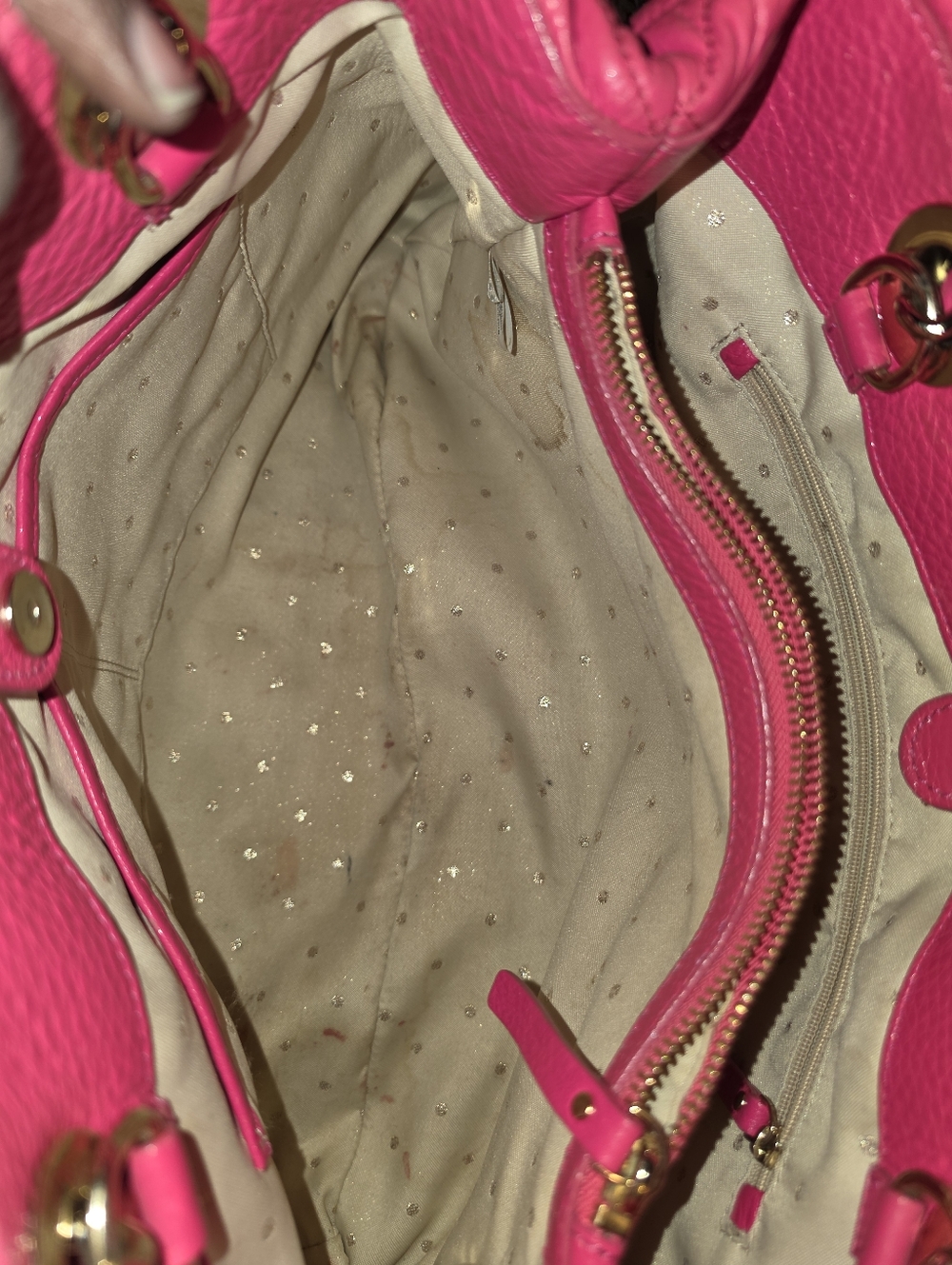Kate Spade Leather Bag Gold Coast Small Maryanne Quilted Zinnia Pink - Picture 5 of 9